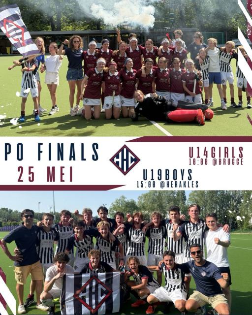 U14G-1 en U19B-1 gaan naar de finale!! 💥🚀
U14 girls spelen om 10:00 op verplaatsing in Brugge, U19 boys knallen om 15:00 op onze eigen velden in Boechout.
Alle supporters op post, toeters, bellen en vlaggen uut de kast!! 🔵⚪️🔵⚪️
#herakles #hockey #whitewoodyouthacademy #herakleshockeyclub🔵⚪️
